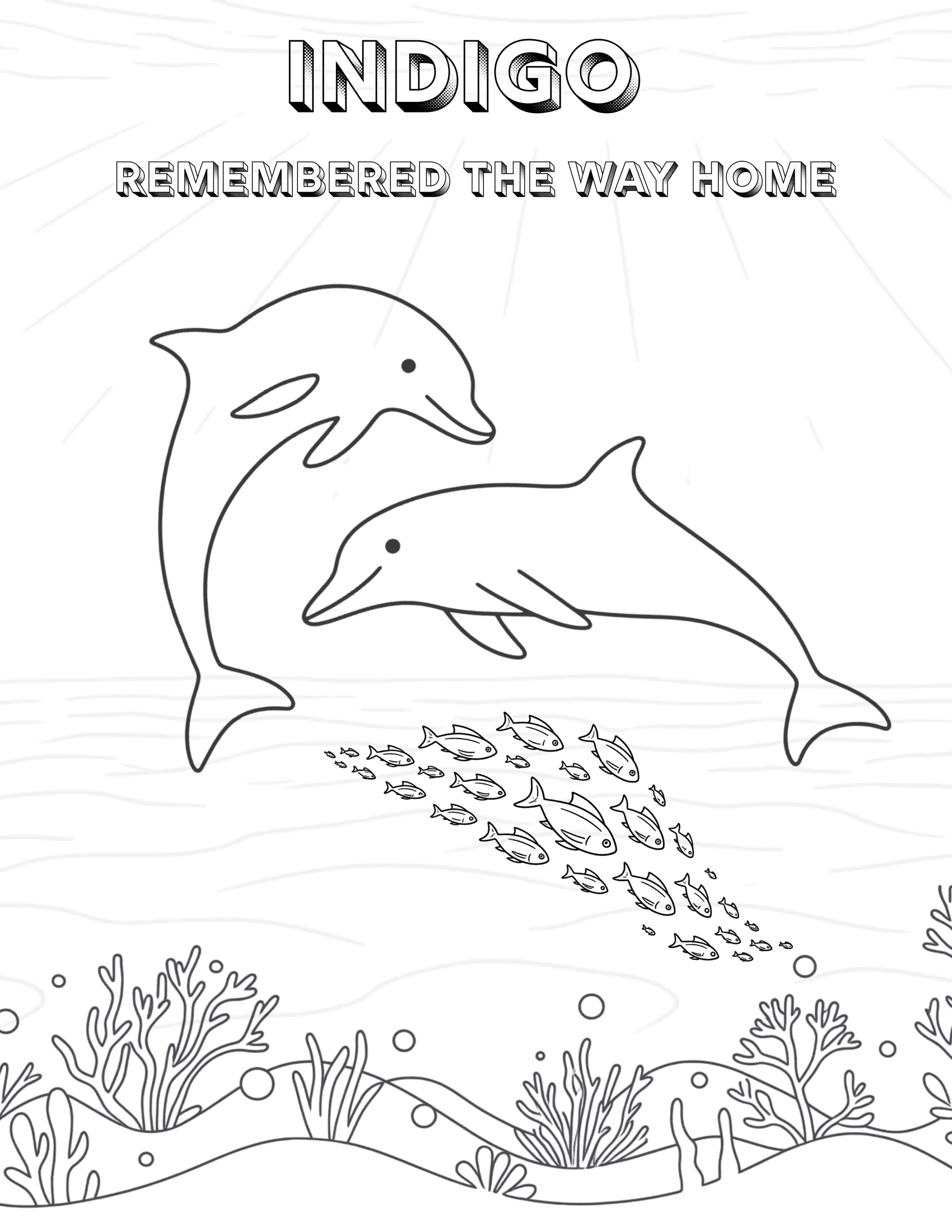 Free printable Indigo coloring page 2